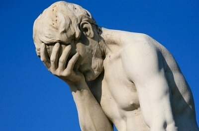 ERP failure head in hands